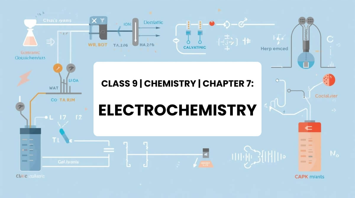 Electrochemical cell illustration for Class 9 Chemistry Chapter 7 Electrochemistry.