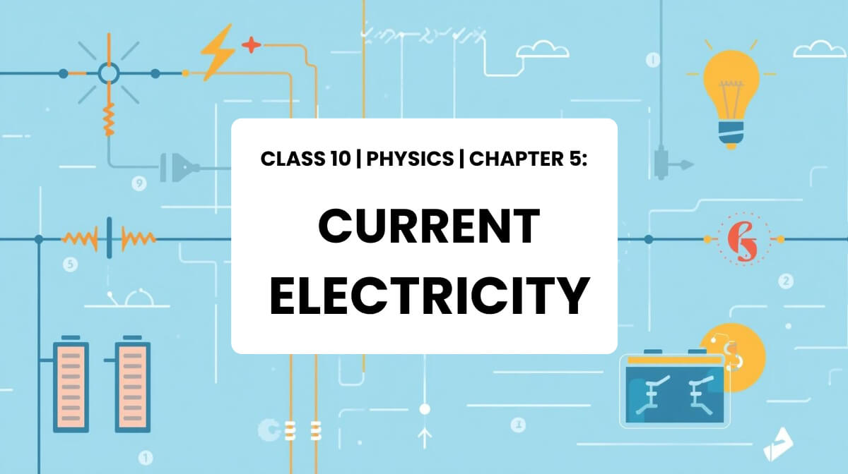 Current electricity circuit illustration for Class 10 Physics MCQ chapter image